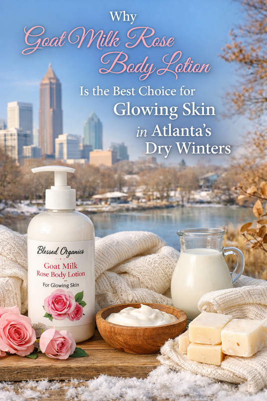 Goat Milk Rose Body Lotion for Glowing Skin  Blessed Organics