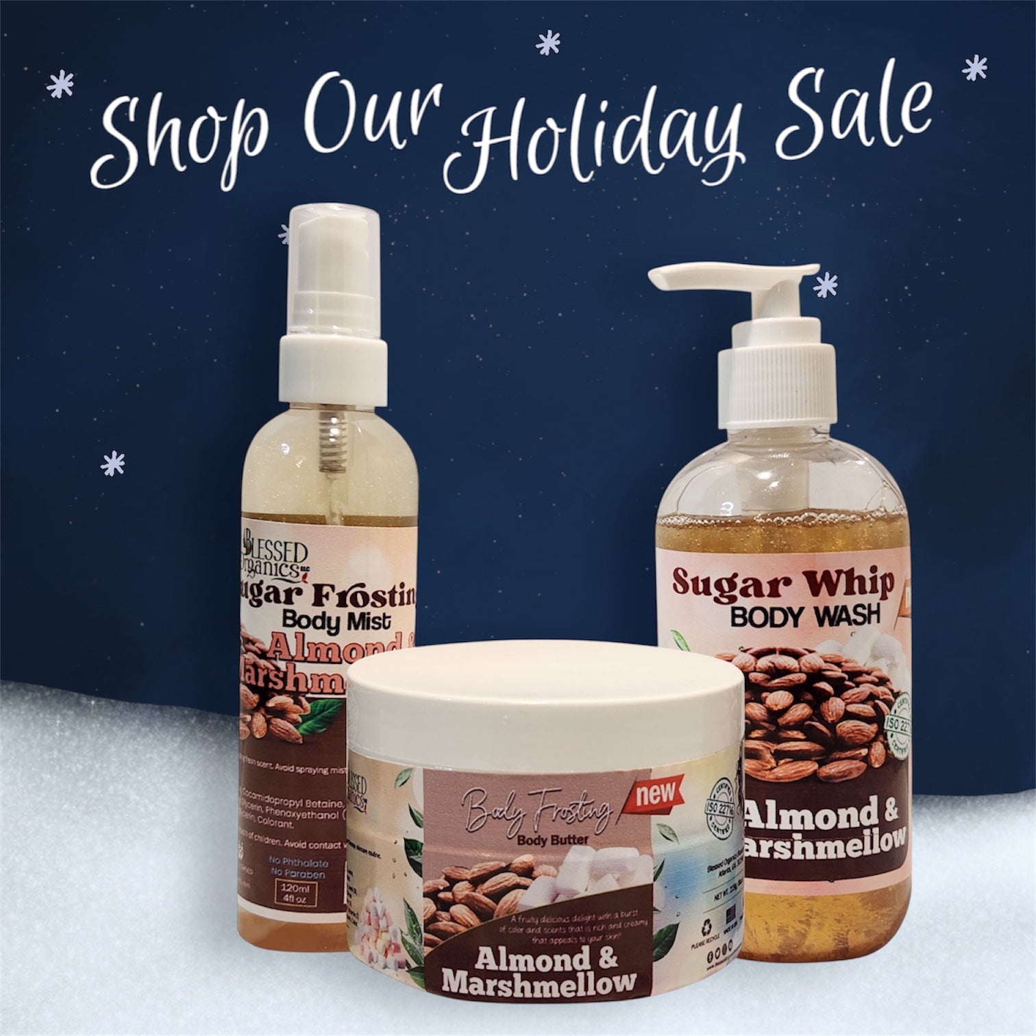 BB Set - Almond & Marshmallow | Organic Body Bakery Bundle