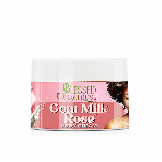 Best Organic Goat Milk Rose Body Cream | Blessedorganicsbeauty