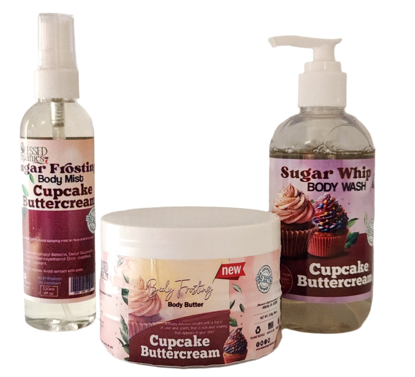 BB Set - Cupcake Buttercream | Organic Body Bakery Bundle